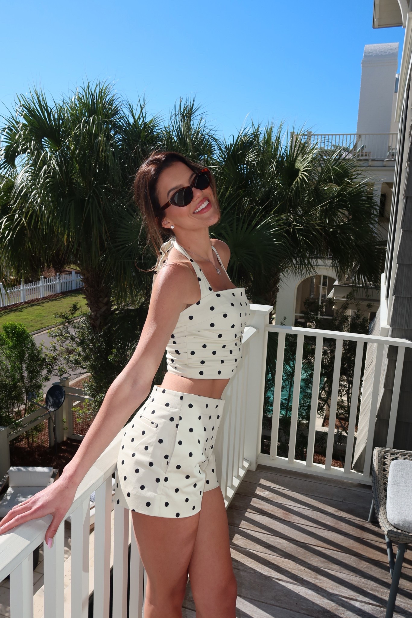 Cutest polka dot set! Wearing smalls 

#LTKSeasonal #LTKootd