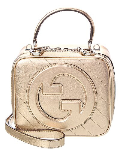 Blondie Top Handle Leather Shoulder Bag | Gilt & Gilt City