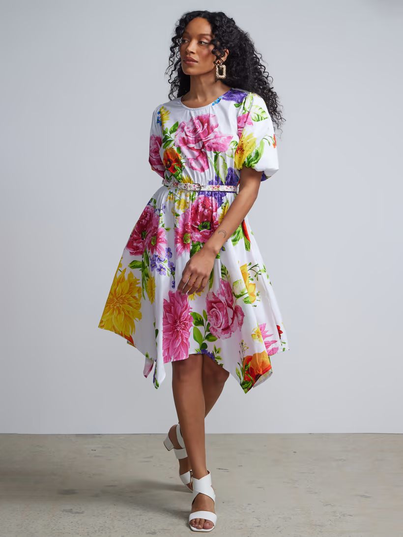 Floral-Print Handkerchief Dress | New York & Company