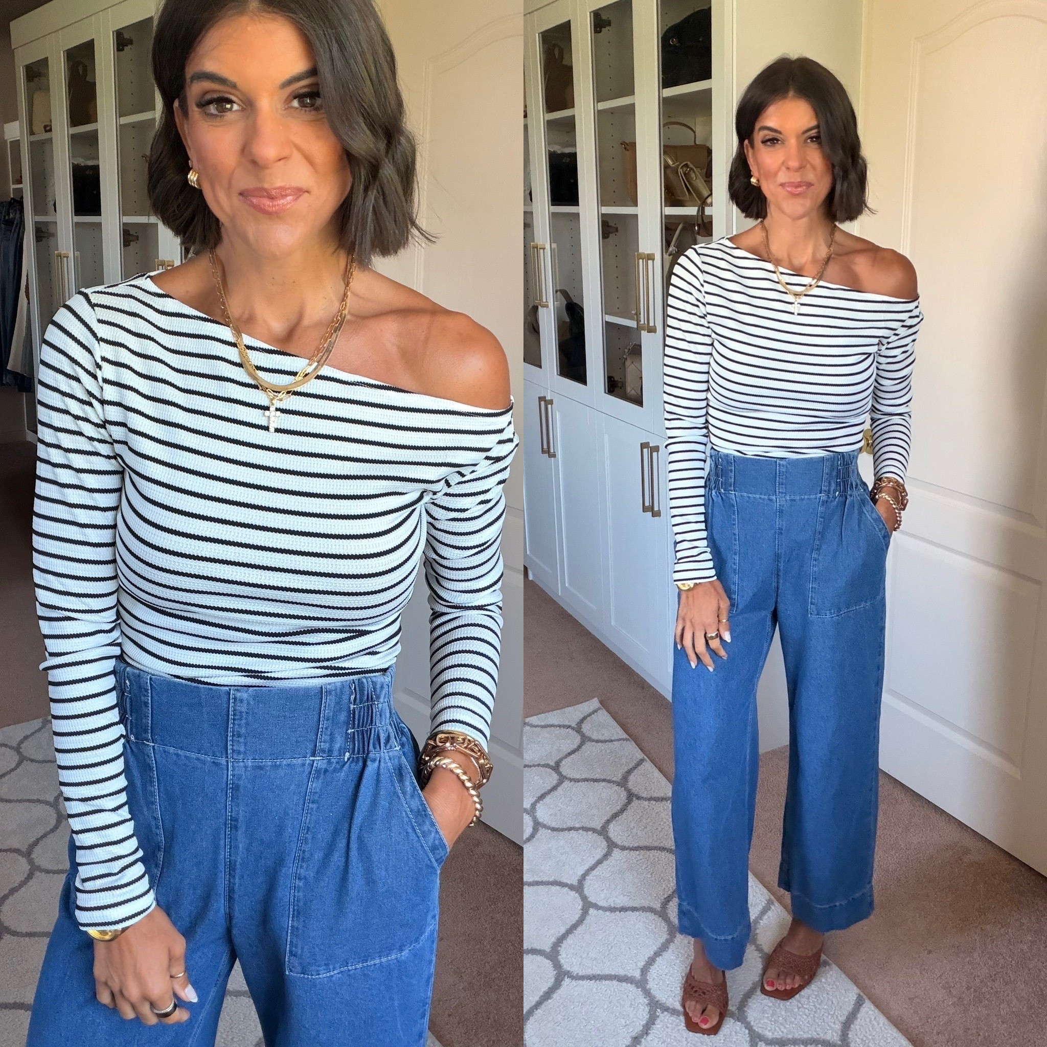 Size small in top and size 2 in jeans

#LTKdayinmylife #LTKgrwm #LTKmomlife