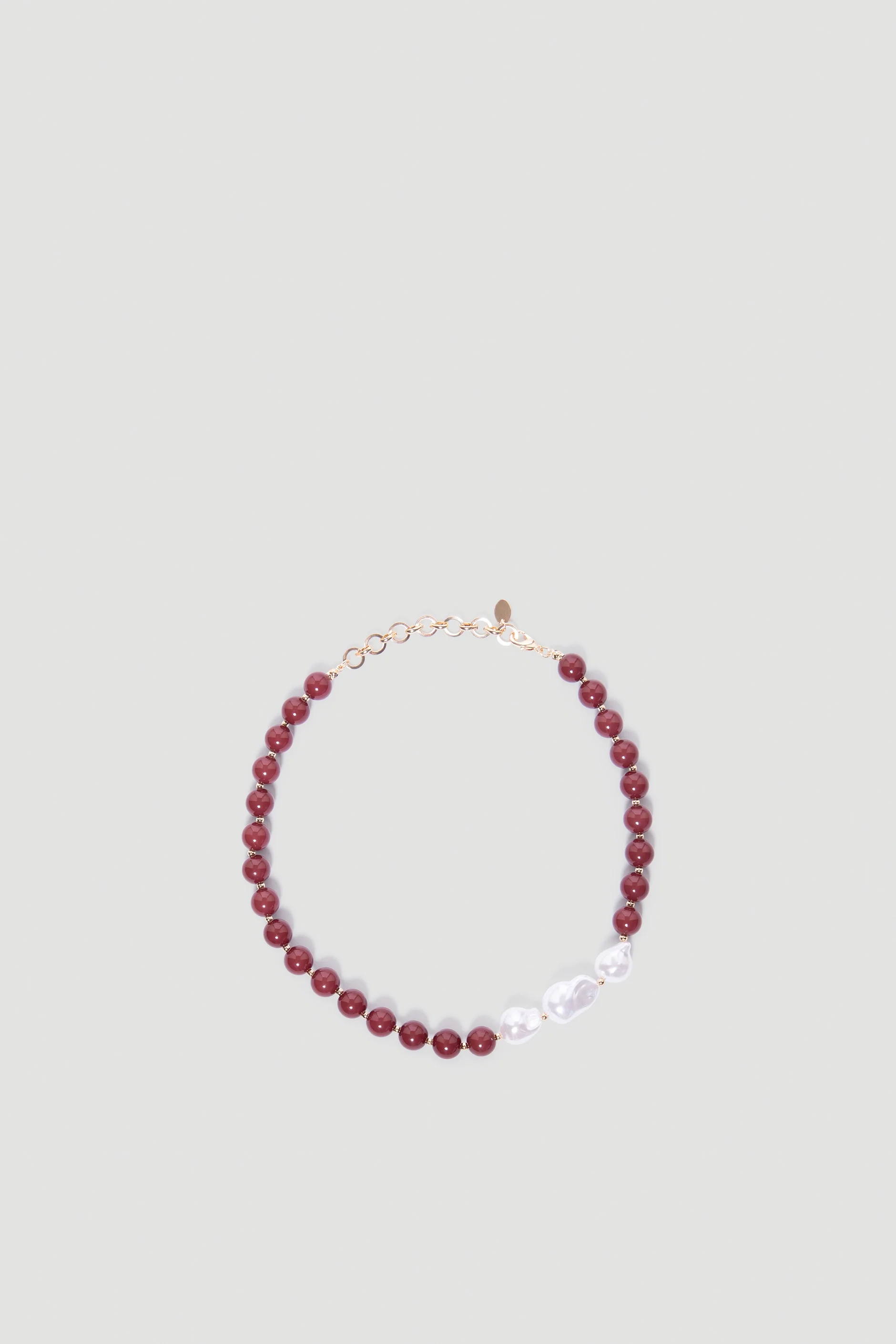 Mia Beaded Necklace - Plum | DECJUBA