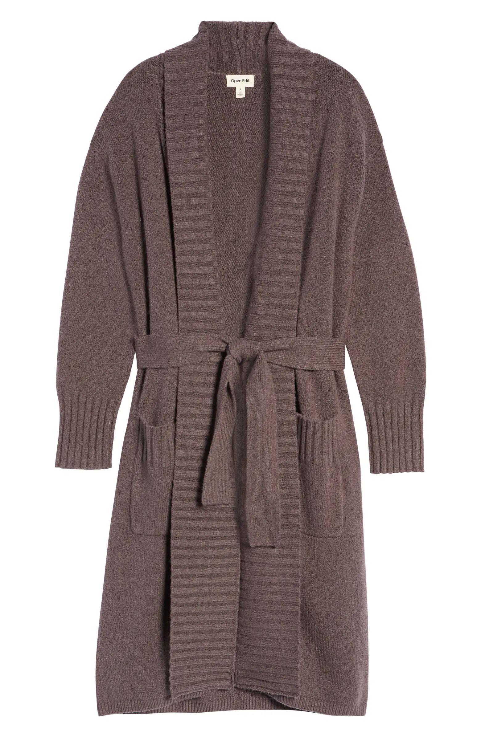 Belted Long Cardigan | Nordstrom