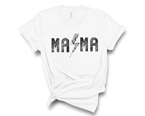 Amazon.com: Mama rocker t-shirt vintage tee cute gift for mom cool mom t-shirt cute womens clothi... | Amazon (US)
