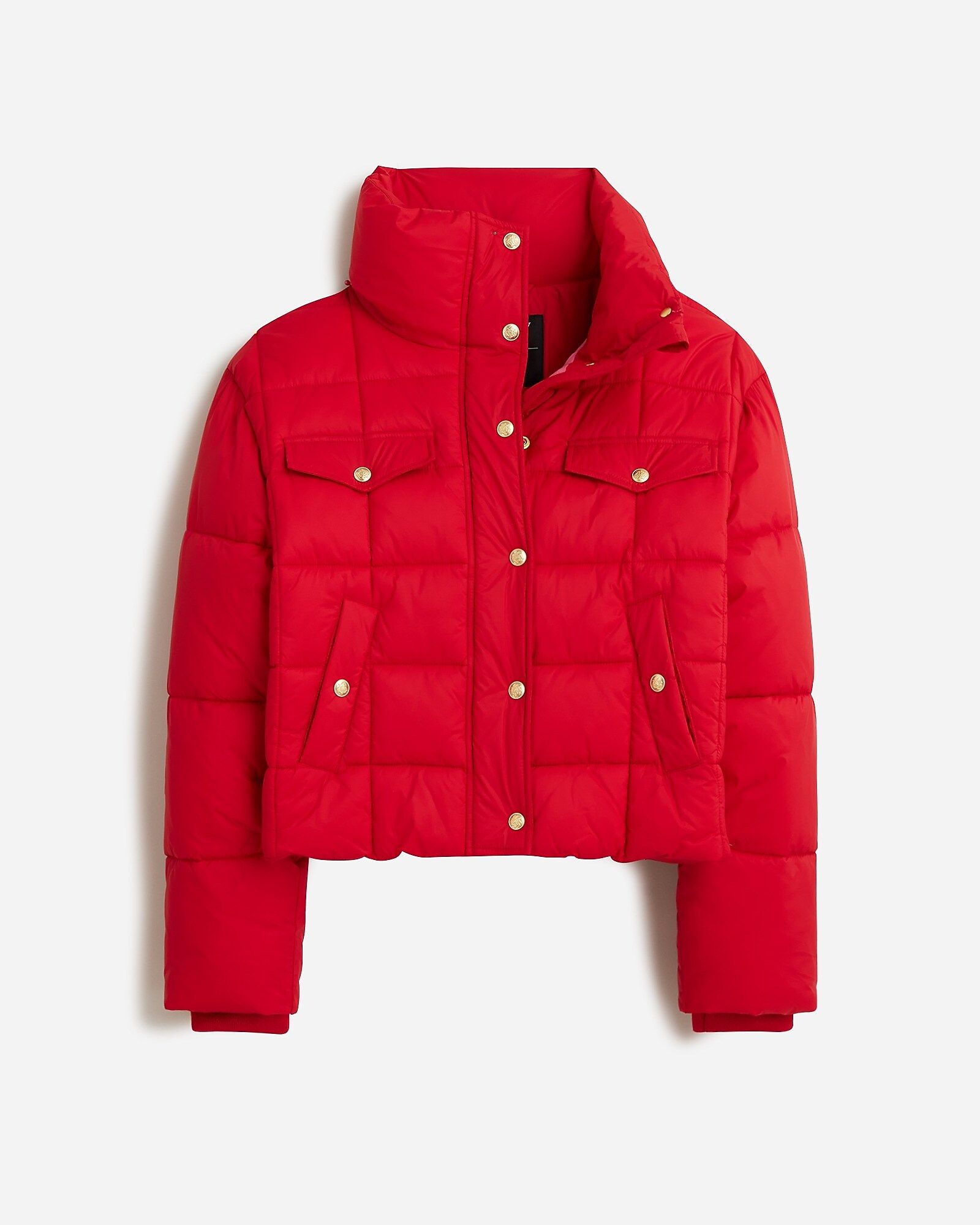Cropped puffer jacket with PrimaLoft® | J.Crew US