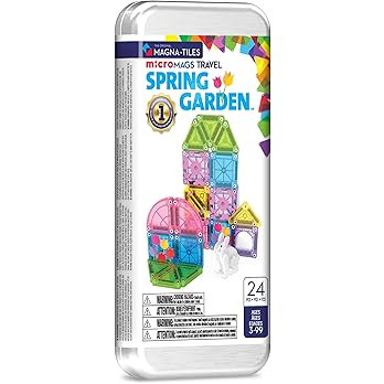 MAGNA-TILES microMAGS 24-Piece Spring Garden Travel Set, The Original Magnetic Building Brand | Amazon (US)
