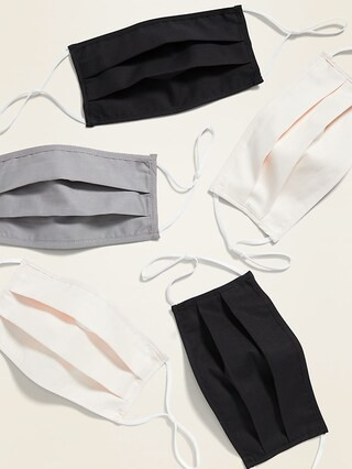 Variety 5-Pack of Triple-Layer Cloth Face Masks for Adults (with Ear Adjusters) | Old Navy (US)
