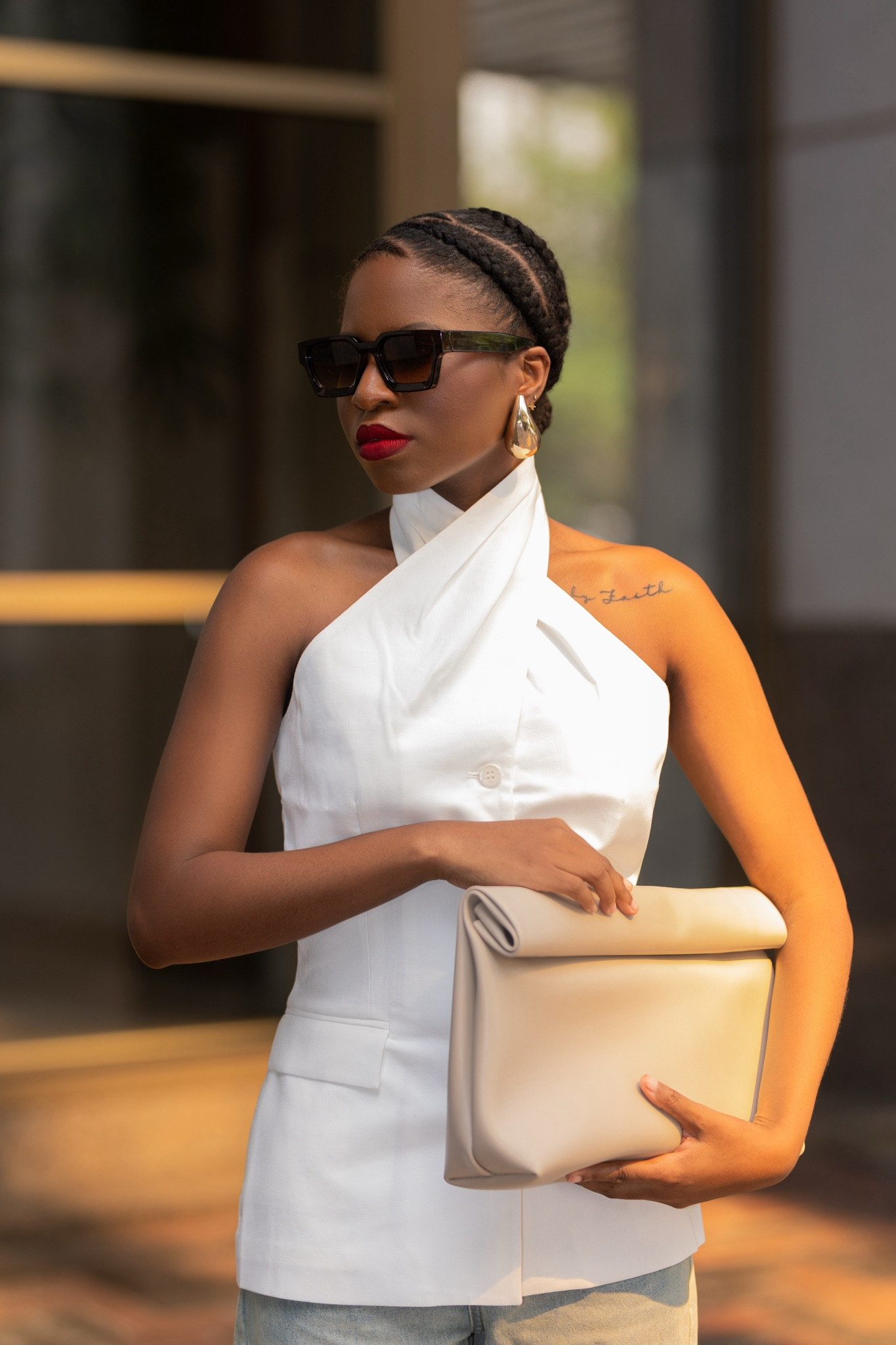 Happy new year. This look screams class. Wearing a white crossbody halter top with a paperbag purse.the top is currently 50.% off

#LTKSaleAlert #LTKStyleTip #LTKWorkwear