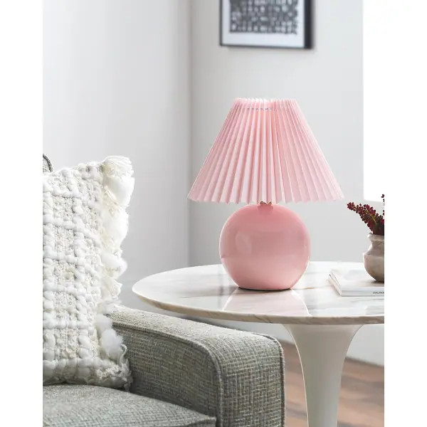 Livabliss Tremel Country Accent Table Lamp - Pink | Bed Bath & Beyond