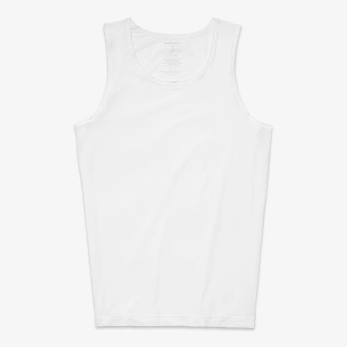 Tommy John Air White Tank Top Stay Tucked Undershirt | Tommy John