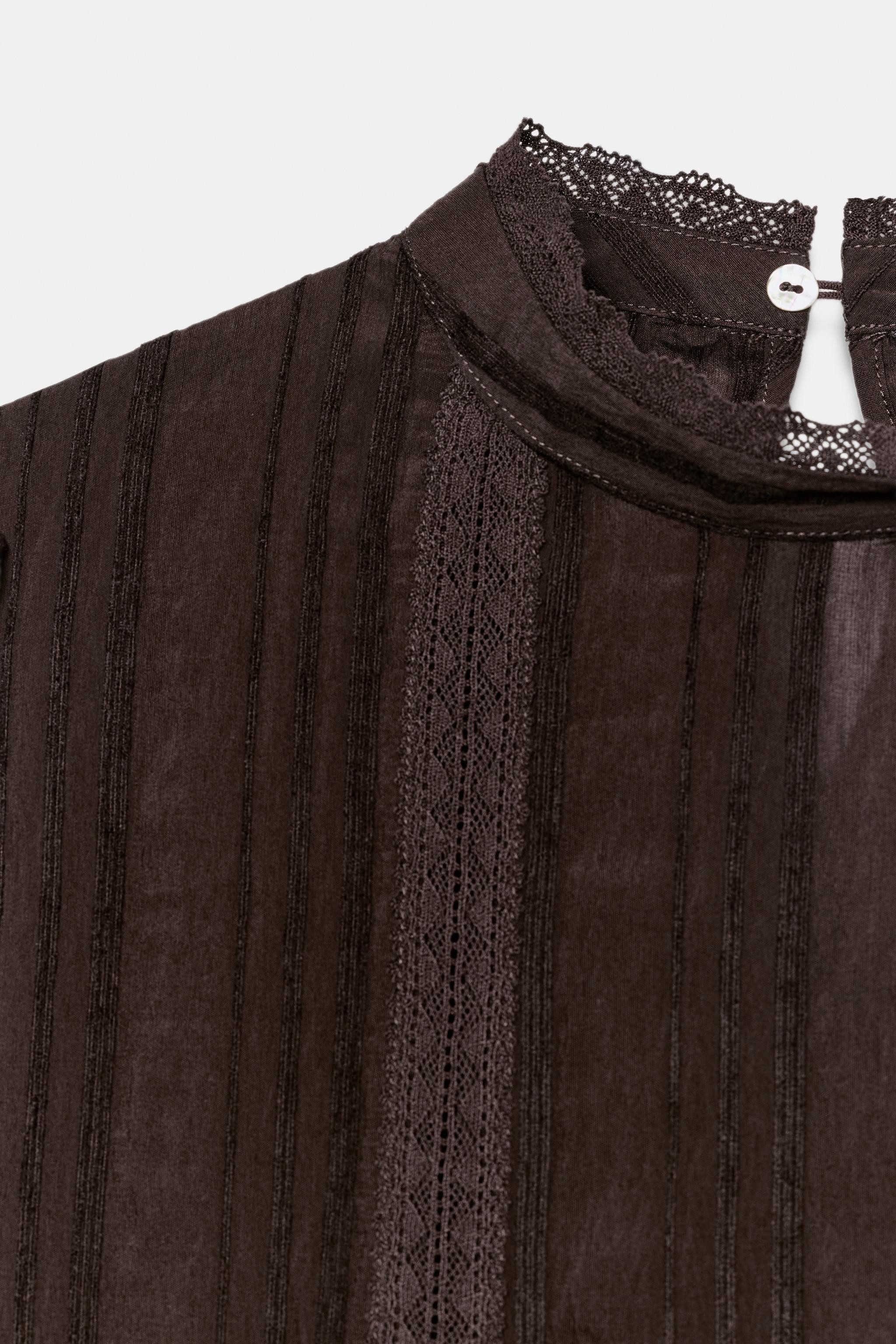 ROMANTIC LACE BLOUSE | Zara US