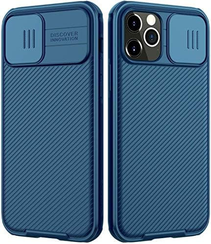 imluckies Compatible with iPhone 12 Pro Max Case with Camera Cover, Hard PC Back & Soft Bumper, Prot | Amazon (US)