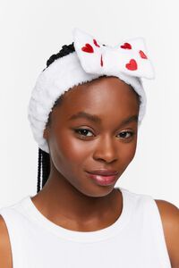 Plush Embroidered Heart Headwrap | Forever 21 (US)