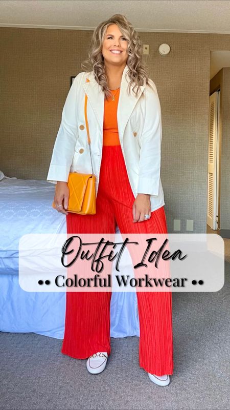Wide leg palazzo pants, ribbed tank, mules, flats, blazer, double breasted blazer, quilted crossbody 
#walmart #walmartfinds #walmartfind #walmartfall #founditatwalmart #walmart style #walmartfashion #walmartoutfit #walmartlook  #amazon #amazonfind #amazonfinds #founditonamazon #amazonstyle #amazonfashion #workwear #work #outfit #workwearoutfit #workwearstyle #workwearfashion #workwearinspo #workoutfit #workstyle #workoutfitinspo #workoutfitinspiration #worklook #workfashion #officelook #office #officeoutfit #officeoutfitinspo #officeoutfitinspiration #officestyle #workstyle #workfashion #officefashion #inspo #inspiration #slacks #trousers #professional #professionalstyle #professionaloutfit #professionaloutfitinspo #professionaloutfitinspiration #professionalfashion #professionallook #dresspants #orange #outfit #orangeoutfit #orangeoutfitinspo #orangeoutfitinspiration #orangelook #orangestyle #orangefashion #outfitwithorange #lookwithorange #withorange #featuringorange #colorful #colorfuloutfit #colorfullook #colorfulinspo #blazer #blazerstyle #blazerfashion #blazerlook #blazeroutfit #blazeroutfitinspo #blazeroutfitinspiration 

#LTKunder50 #LTKworkwear #LTKstyletip