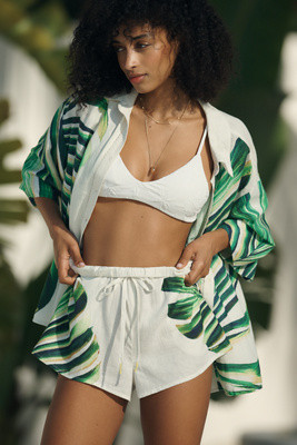 Celandine Linen Blend Shorts | Anthropologie (US)