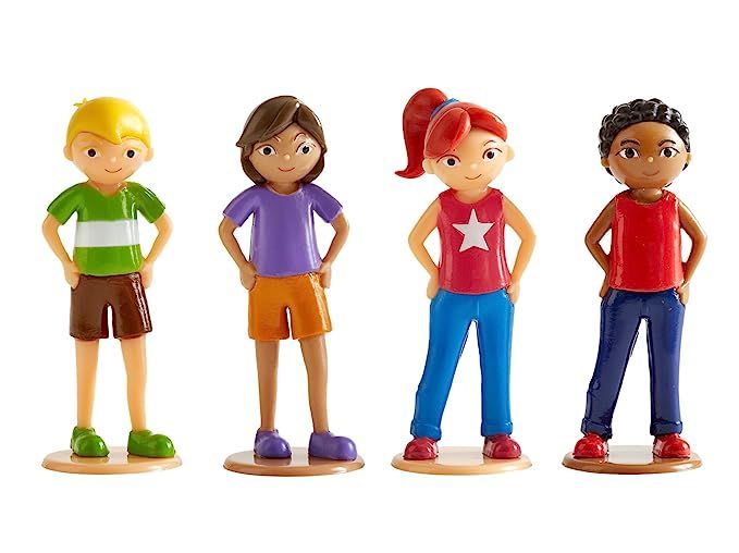 Wonderhood Kids - Set of 4 People Figurines - Compatible with Building and Play Sets for Creativi... | Amazon (US)