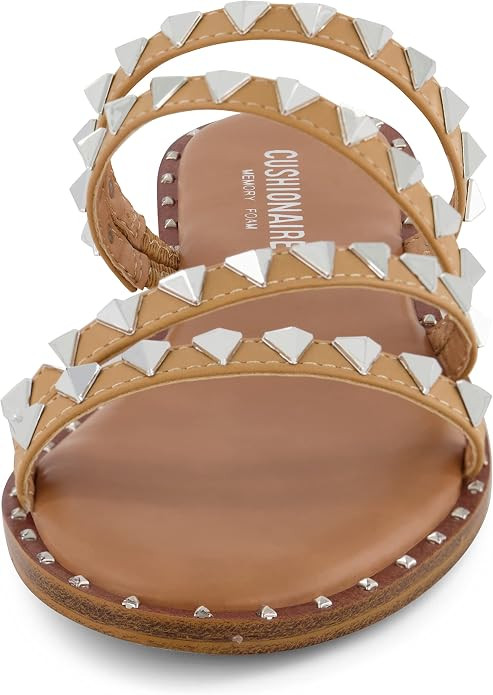 CUSHIONAIRE Women's Tonya Studded slide sandal with Memory Foam | Amazon (US)