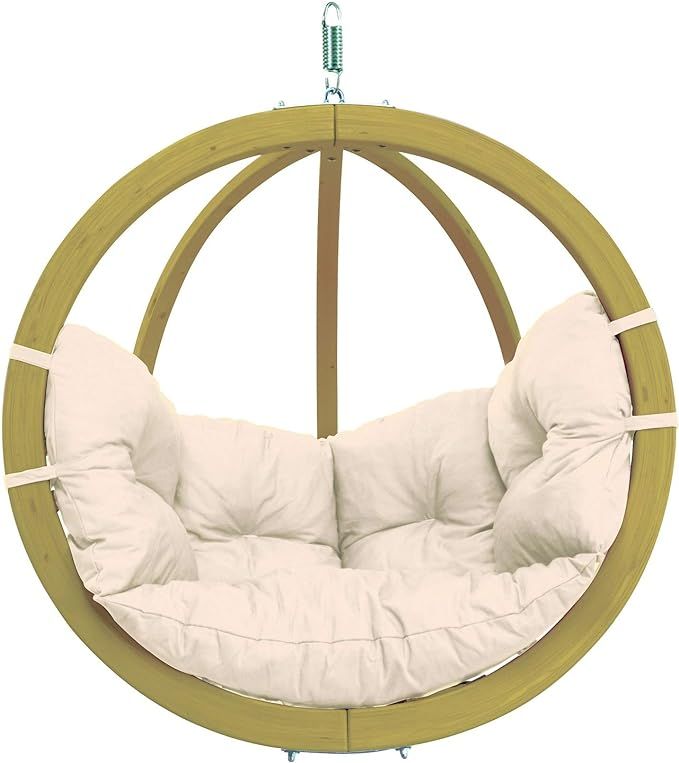 BYER OF MAINE Globo Hanging Chair - Modern Outdoor Furniture Seats 1 - Layered Spruce Wood & Agor... | Amazon (US)