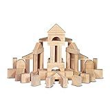 Melissa & Doug Standard Unit Solid-Wood Building Blocks With Wooden Storage Tray (60 pcs) - Class... | Amazon (US)