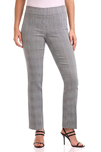Rekucci Women's Ease Into Comfort Stretchy Straight Leg Office Pant with Tummy Control | Amazon (US)