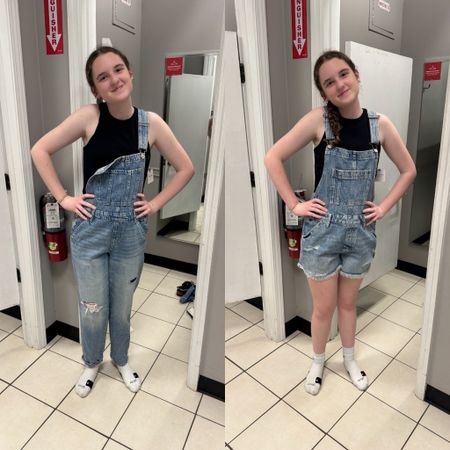 JCPenney Arizona Sleeveless Overalls / Arizona Shortalls / high neck tank / young girls fashion / teen fashion 

Shortalls- sized up to medium 
Overalls- stayed TTS, small

*My daughter is 13, 5’4” tall, and approx 130 lbs. 

#LTKfindsunder50 #LTKstyletip #LTKFestival