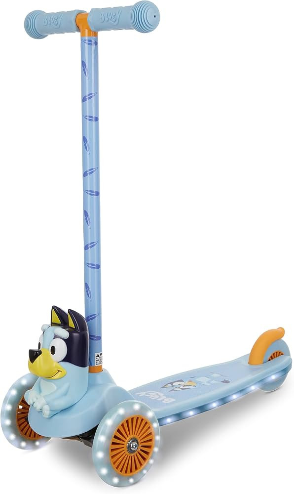 Kick Scooter for Kids, Self-Balancing 3 Wheeled Scooter with Light Up Wheels & Deck, Extra Wide A... | Amazon (US)