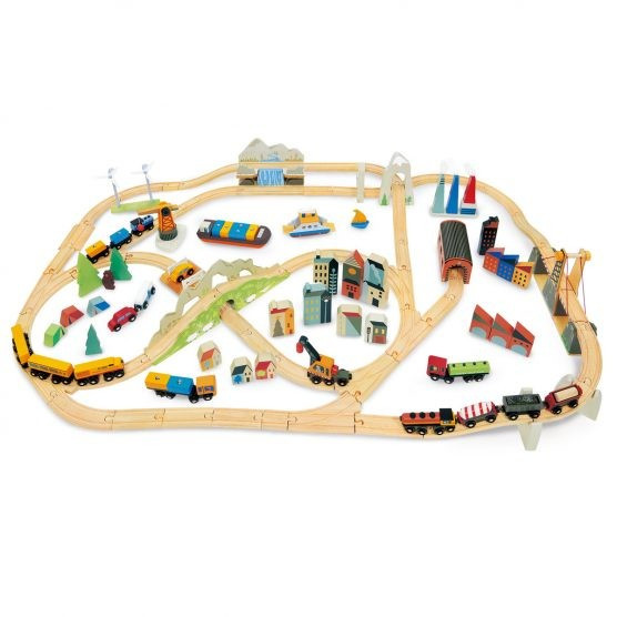 Tender Leaf Toys Mountain View Train Set | The Tot