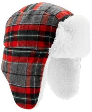 Carter's Baby Boys Plaid Sherpa Trapper Hat | Macys (US)