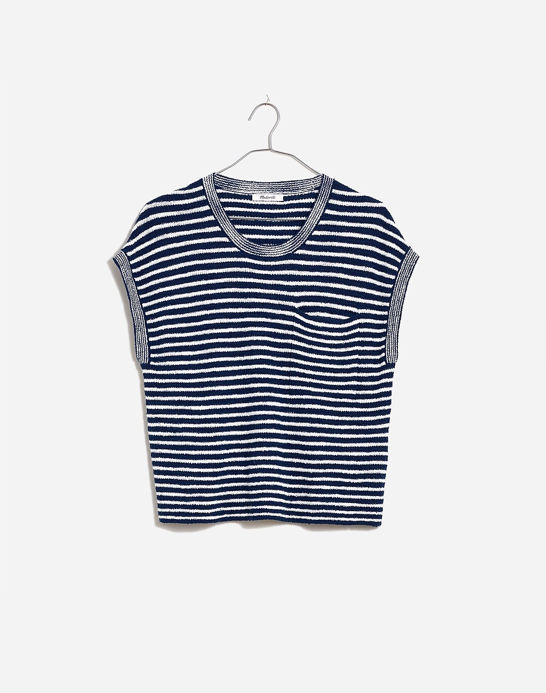 Ribbed Pocket Sweater Tee in Stripe | Madewell