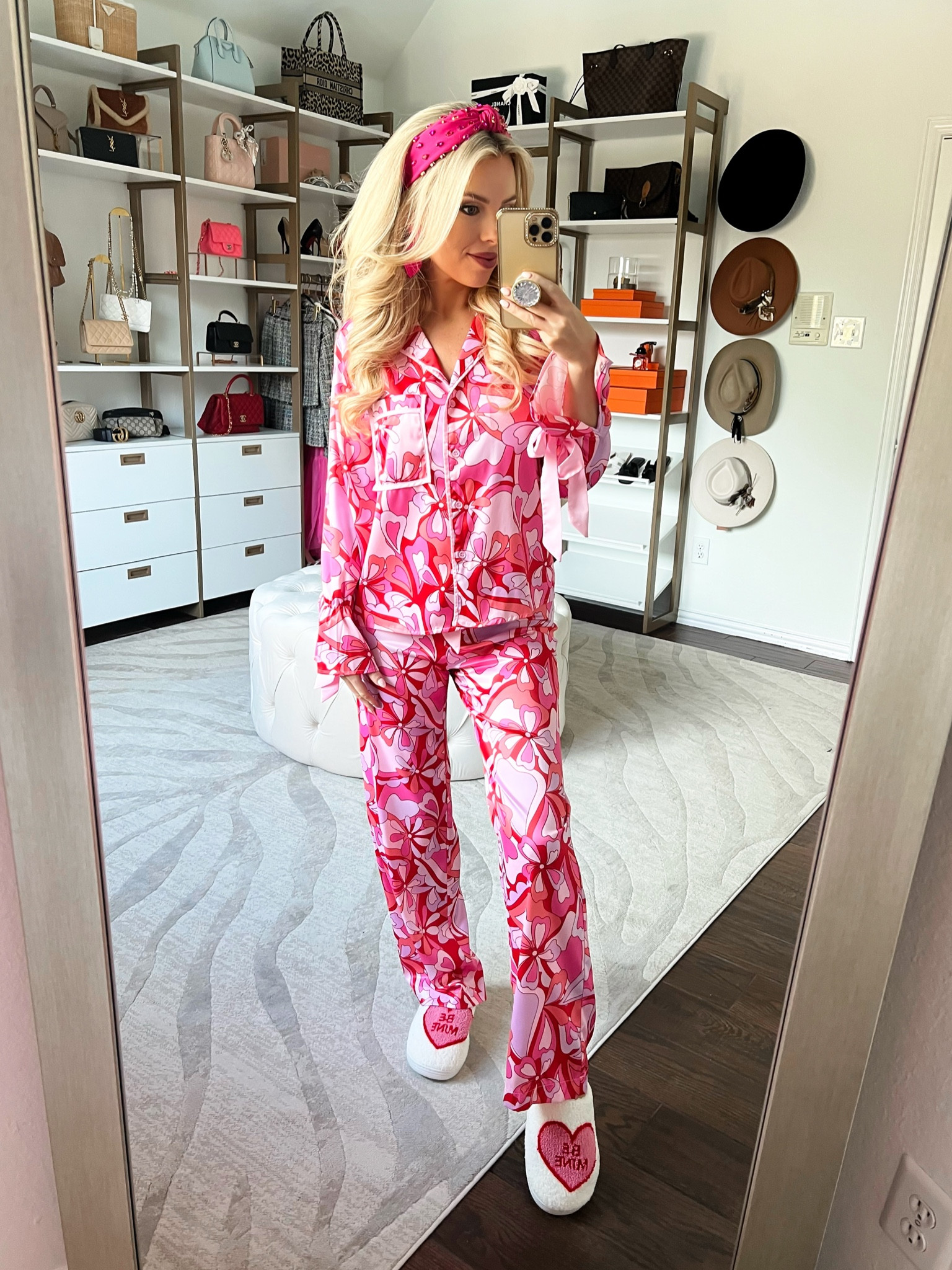 Macy20 for 20% off! Valentine’s Day pajamas. Pink pajamas. Valentine’s Day. Pink headband. Valentines slippers. Pink lily 

#LTKstyletip #LTKshoecrush #LTKfindsunder100