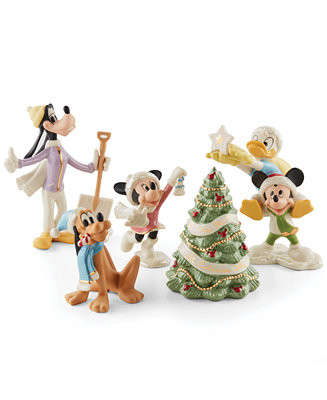 Disney Winter Fun 5 Piece Figurine Set | Macy's