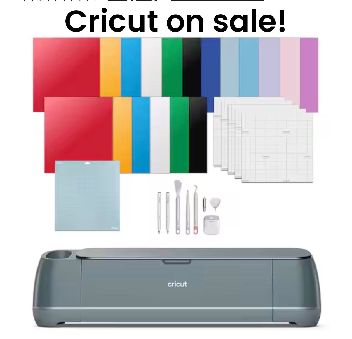 Cricut is on sale today for all you crafters like me! 
#crafting 

#LTKHoliday #LTKSaleAlert #LTKGiftGuide