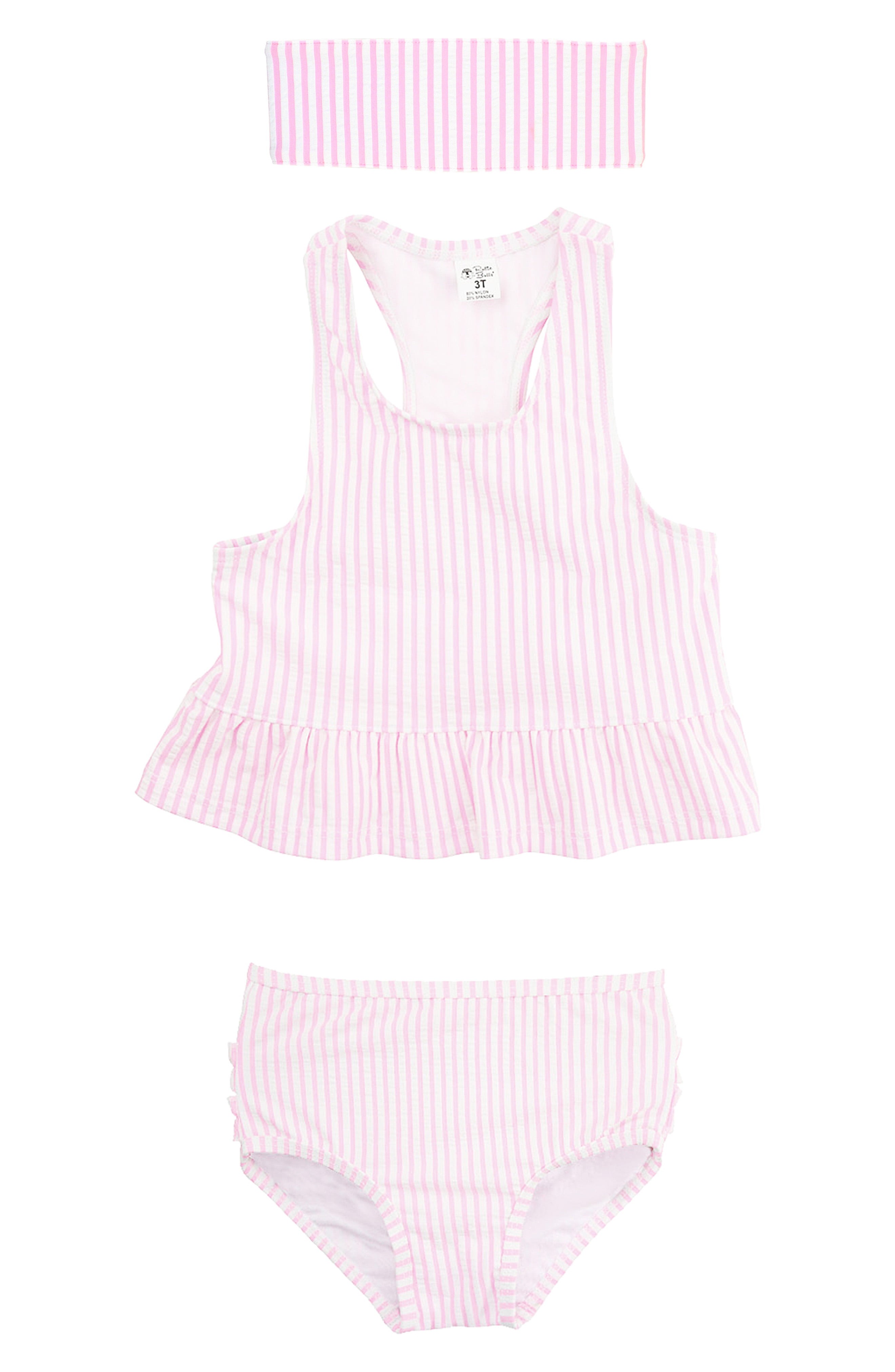 Girl's Rufflebutts Two-Piece Swimsuit & Headband Set | Nordstrom