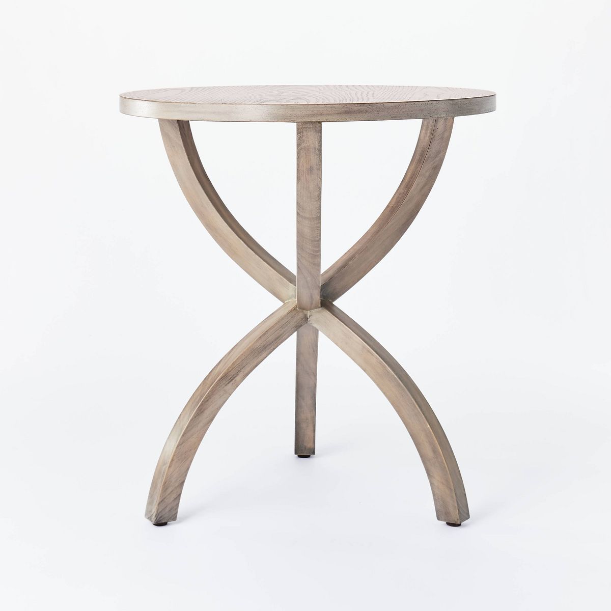 Mesa Verde Wood Curved Leg Accent Table Gray - Threshold™ designed with Studio McGee | Target