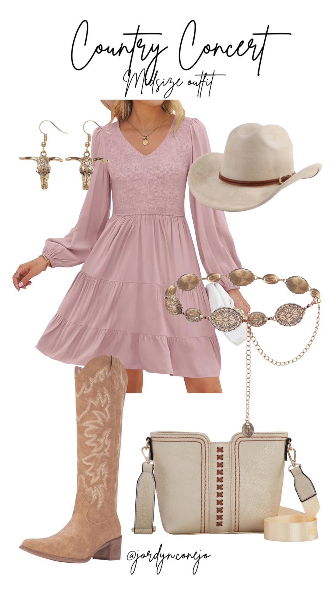 Midsize Country Concert Outfit 

Country Concert Midsize Outfit  

Concert outfit- country concert- western outfit- Nashville outfit- western concert outfits- stagecoach outfit ideas- cowgirl style- country concert fit- cowboy boots- green dress- fringe bag- now trending 2025 spring- midsize style- gold jewelry 

#LTKStyleTip #LTKShoeCrush #LTKFestival

#LTKMidsize #LTKItBag