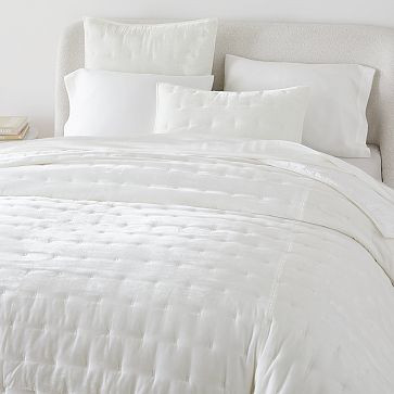 Lush Velvet Tack Stitch Quilt & Shams | West Elm (US)