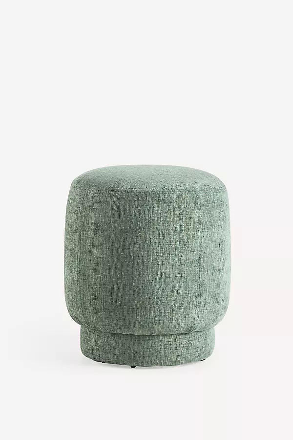 Willet Woven Rounded Ottoman | Anthropologie (US)