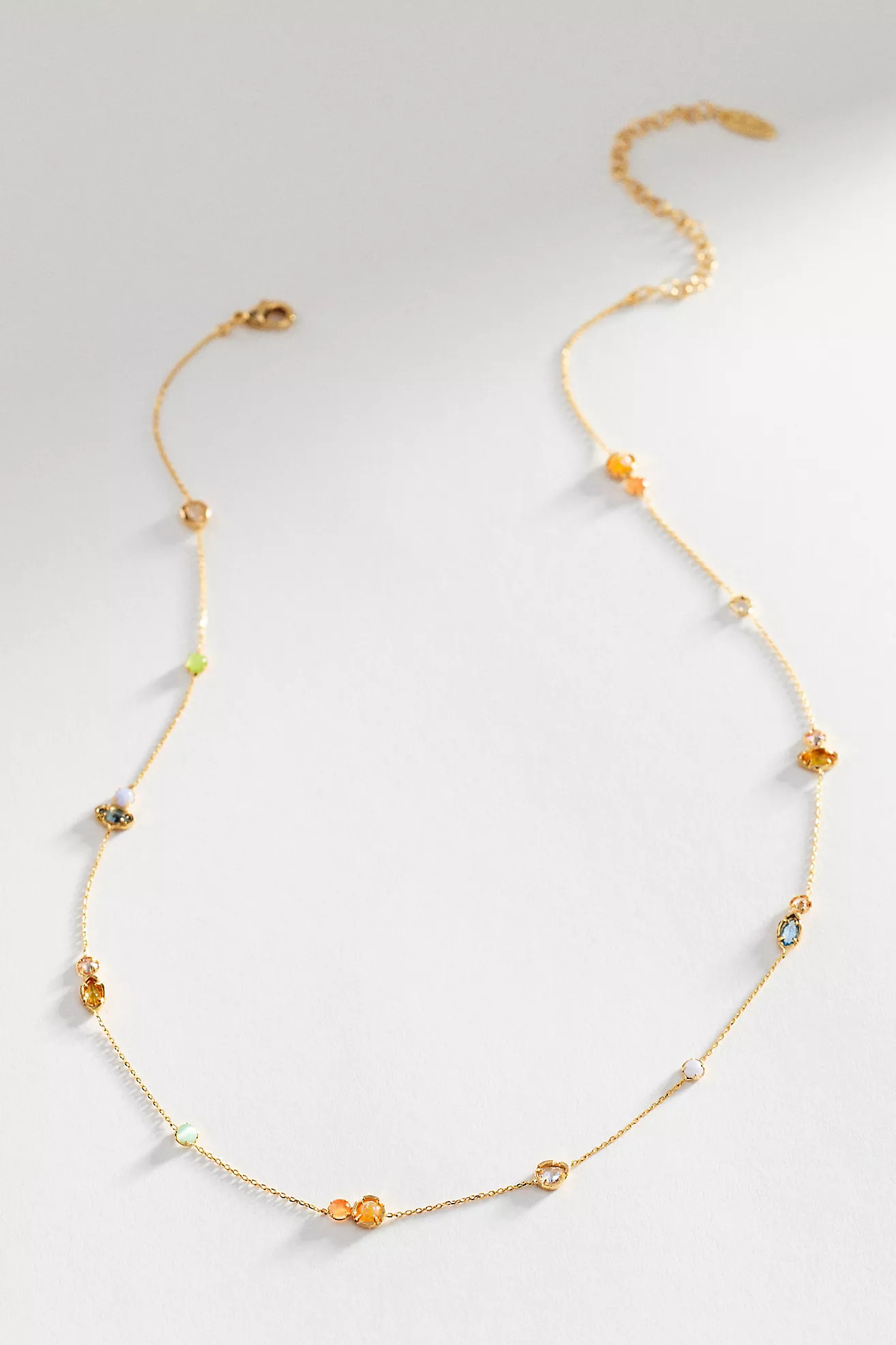 Mixed Small Crystal Delicate Necklace | Anthropologie (US)