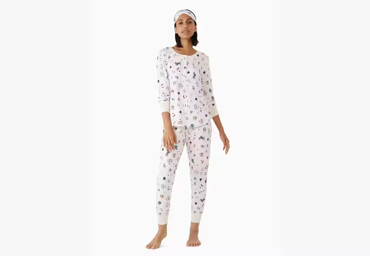 Henley Holiday Pajama Set | Kate Spade Outlet