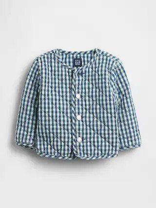Baby Quilted Gingham Jacket | Gap (CA)