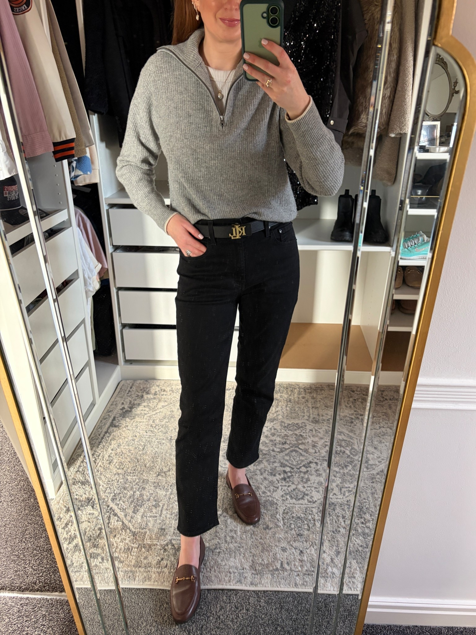 Classic Saturday Casual Outfit 🖤🩶 

#LTKjeans #LTKuk #LTKwinter