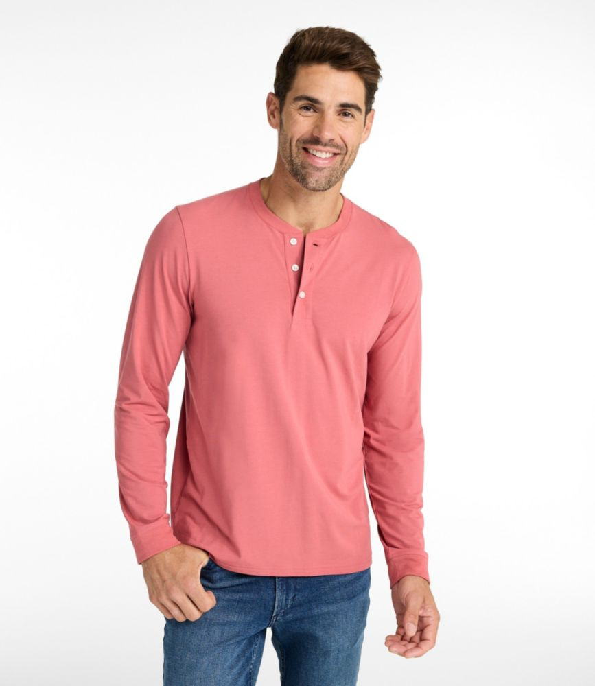 Men's Comfort Stretch Performance® Pima Tee, Long-Sleeve Henley | L.L. Bean
