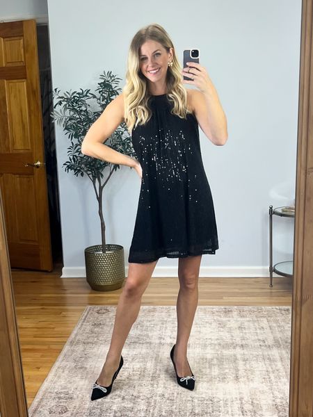 The prettiest party dress for the holidays! Wearing size small. Code Jacqueline15 saves 15% on orders $65+. Shoes fit true to size.

#LTKfindsunder50 #LTKHoliday #LTKsalealert
