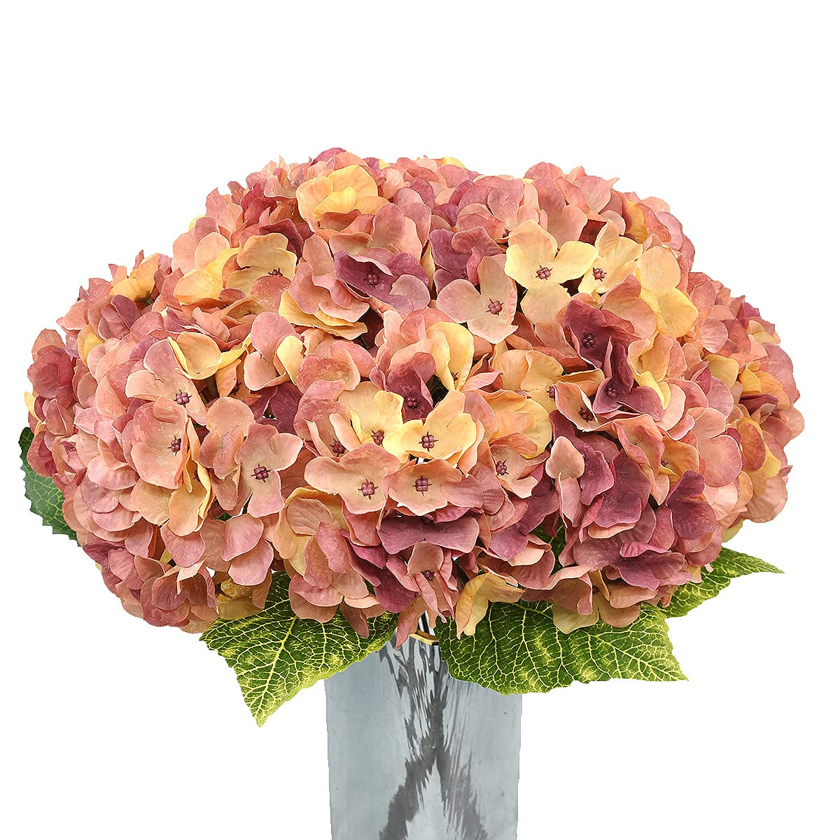 2Bouquets Artificial Fake Flowers Plants Silk Hydrangea Arrangements Wedding Bouquets Decorations... | Amazon (US)