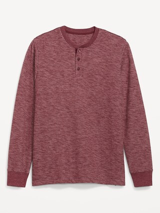 Cozy-Knit Long-Sleeve Henley T-Shirt for Men | Old Navy (US)