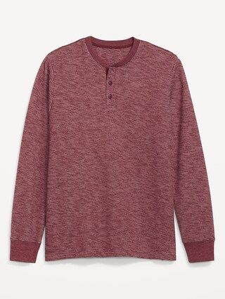 Cozy-Knit Long-Sleeve Henley T-Shirt for Men | Old Navy (US)