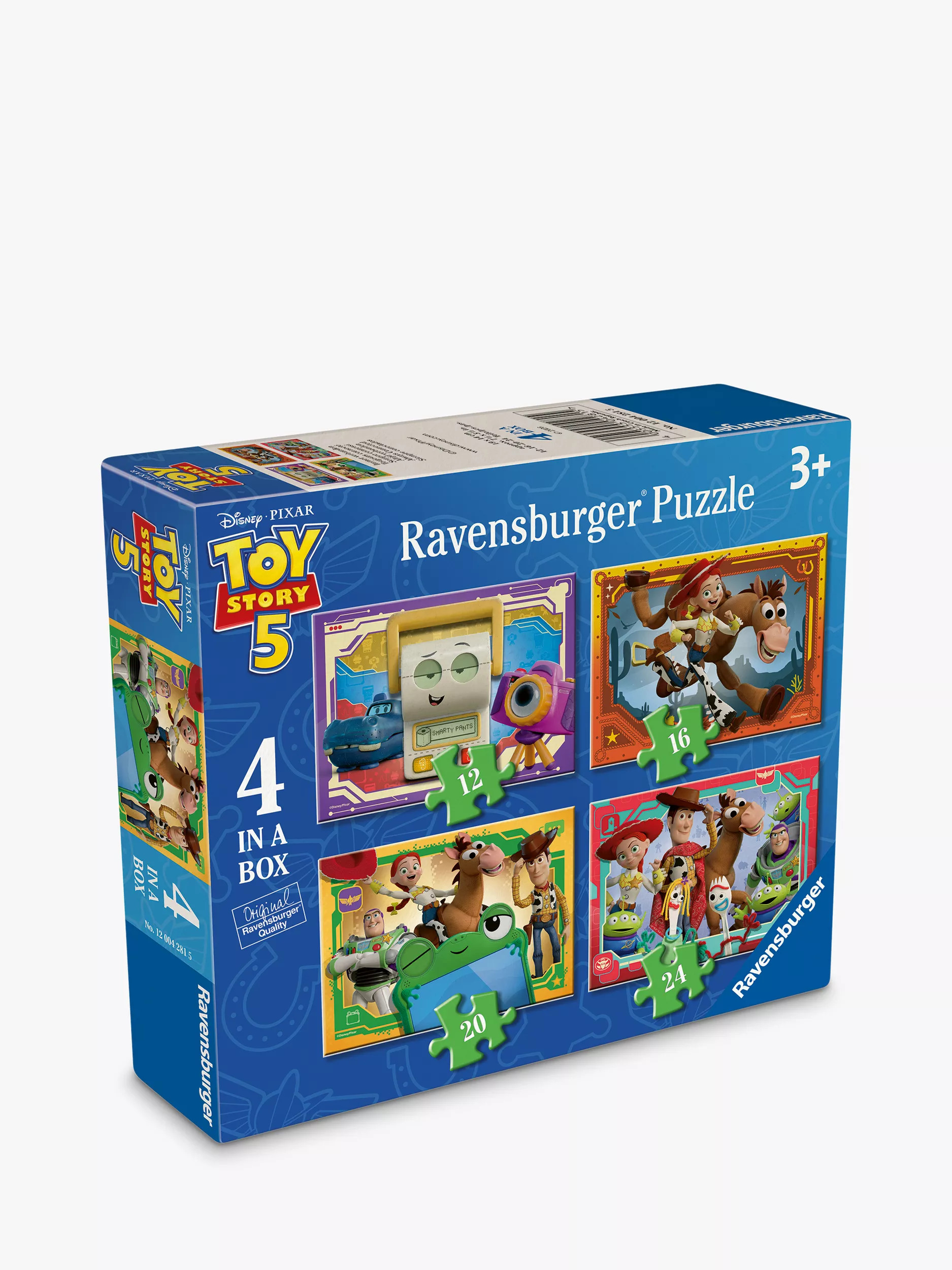 Disney Pixar Toy Story 5 Ravensburger 4 in a Box Jigsaw Puzzle | John Lewis (UK)
