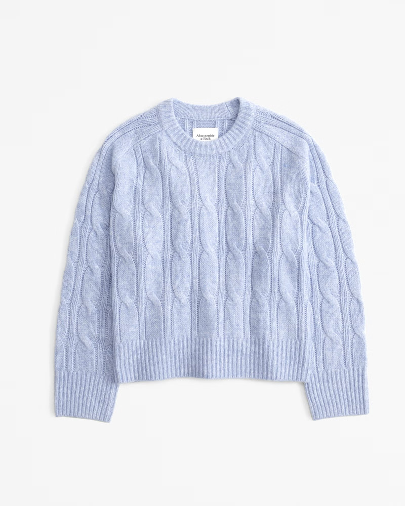The A&F Madeline Cable Crew Sweater | Abercrombie & Fitch (US)