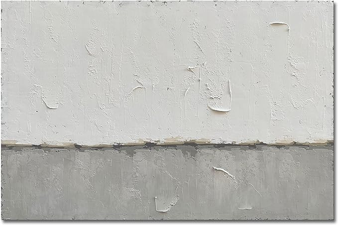 NANKAI Grey and white minimalist oil painting, 36x48 inch large contemporary art oil painting, ho... | Amazon (US)