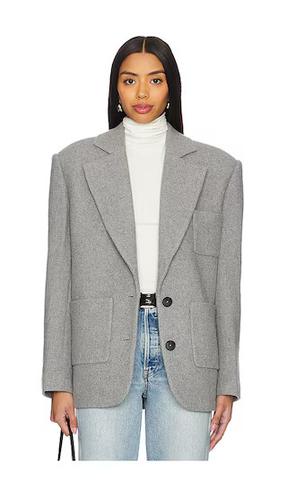 Shai Manteco Wool Blazer in Light Grey | Revolve Clothing (Global)