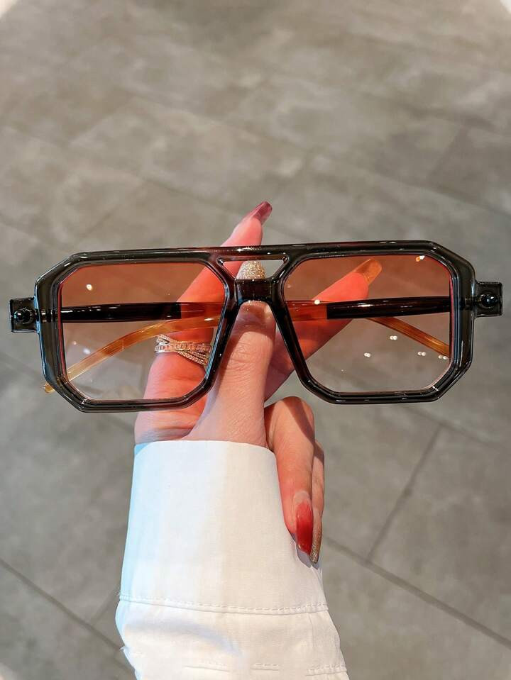 1 paar vrouwen Top Bar Fashion zonnebrillen voor de zomer | SHEIN
